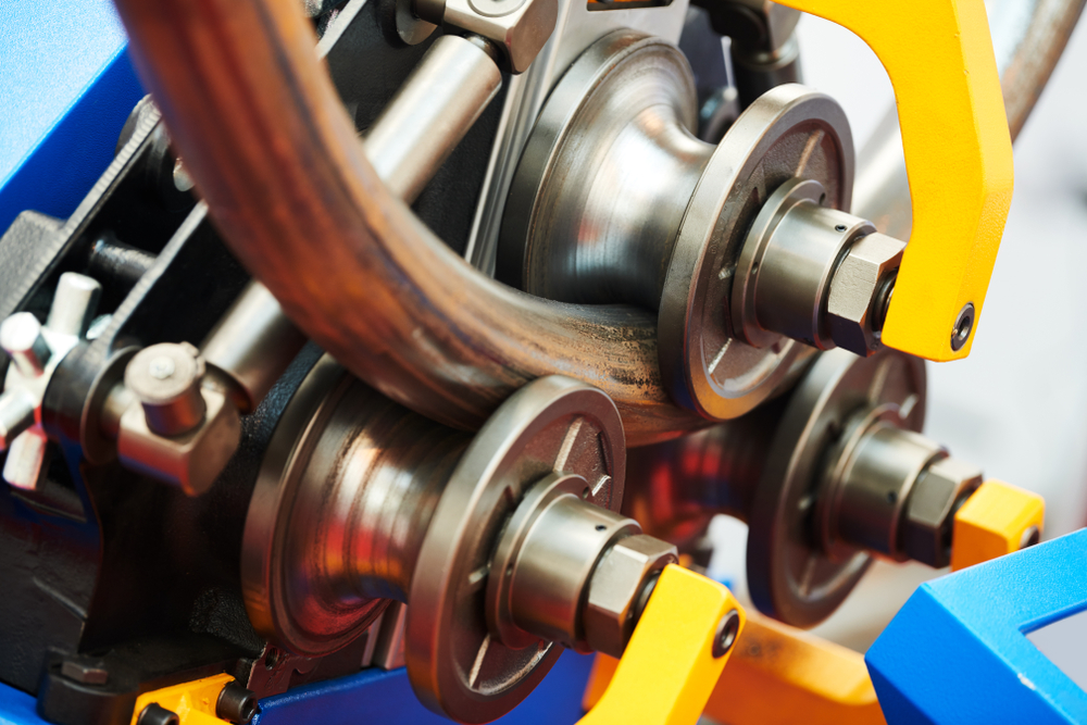 Industrial,tube,bender,equipment,machine,for,metal,pipe,bending.