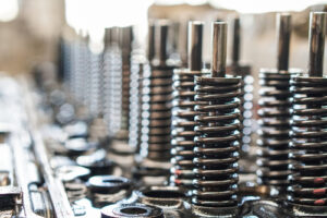 Close Up,shots,of,the,camshaft,of,the,internal,combustion,engine